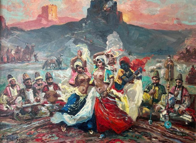 İbrahim SAFİ — Tuval üzeri yağlı boya, 58 × 78 cm, 