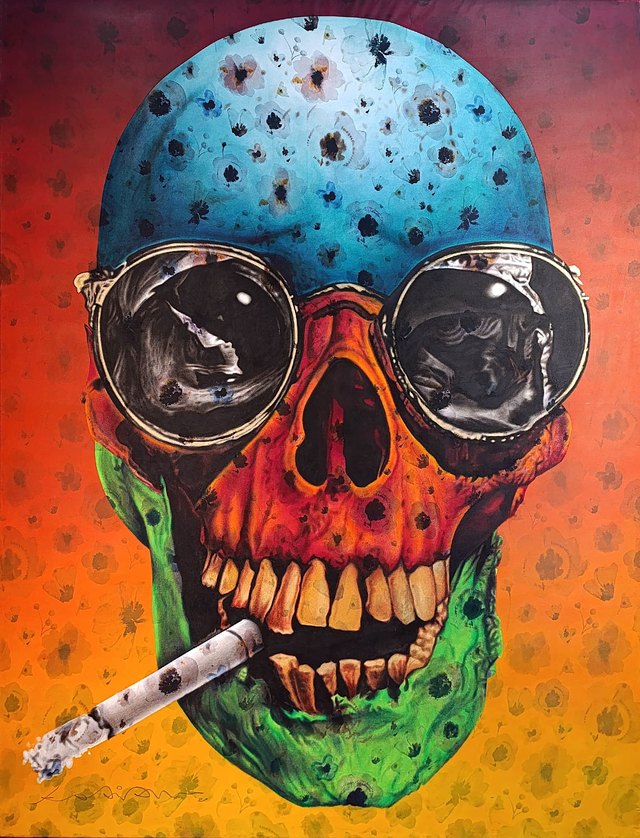 Kadir AKYOL — Kumaş üzeri yağlı boya, 195 × 155 cm, 