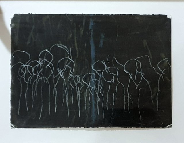 Mert DİNER — Karton üzeri yağlı boya, 25 × 35 cm, 