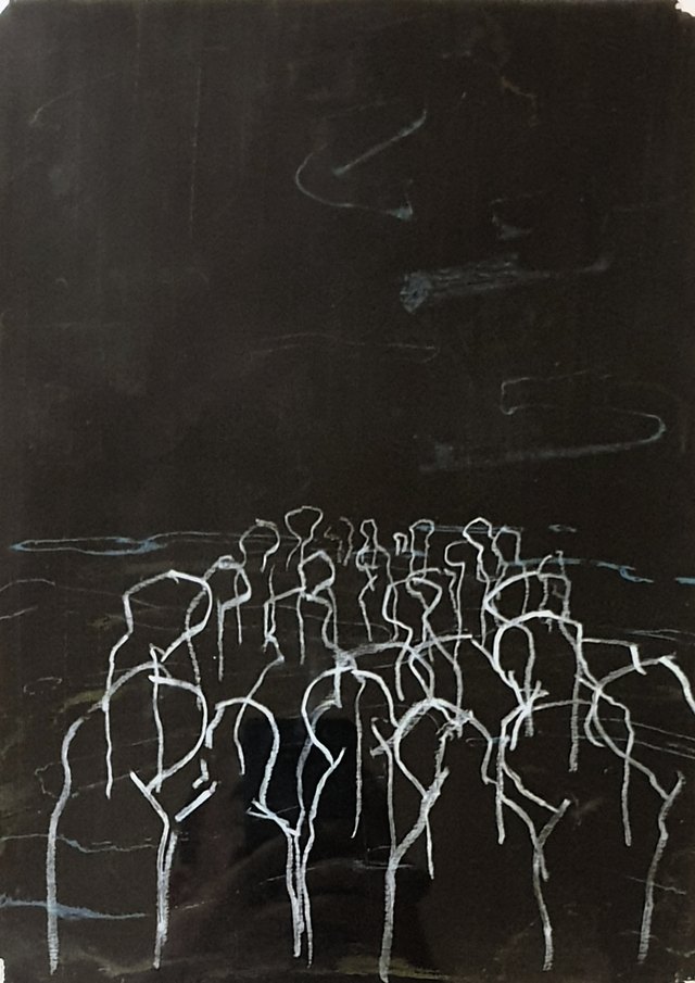 Mert DİNER — Karton üzeri yağlı boya, 35 × 25 cm