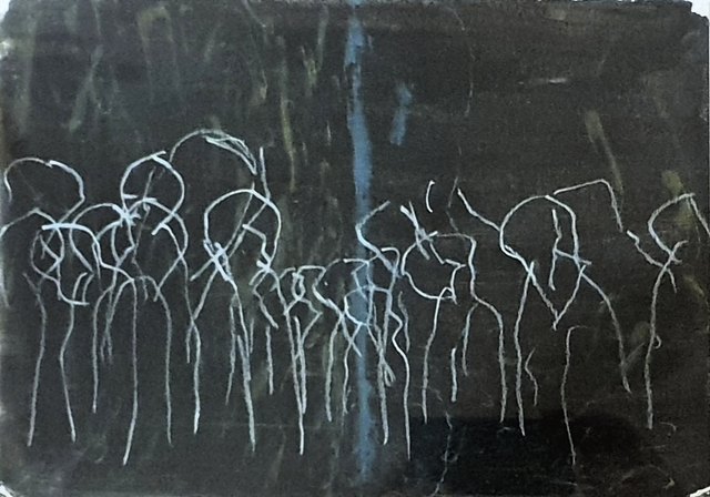 Mert DİNER — Karton üzeri yağlı boya, 25 × 35 cm