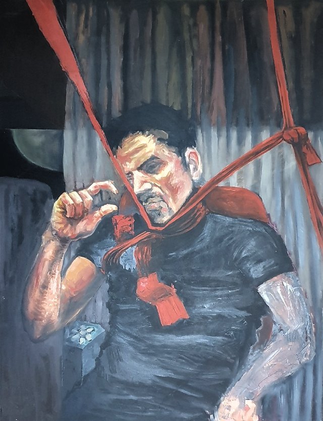 Murat ÇETİNER — Tuval üzeri yağlı boya, 110 × 80 cm