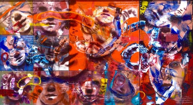 Müslüm TEKE — Tuval üzeri yağlı boya, 65 × 110 cm, 