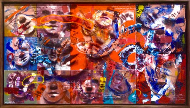 Müslüm TEKE — Tuval üzeri yağlı boya, 65 × 110 cm, 