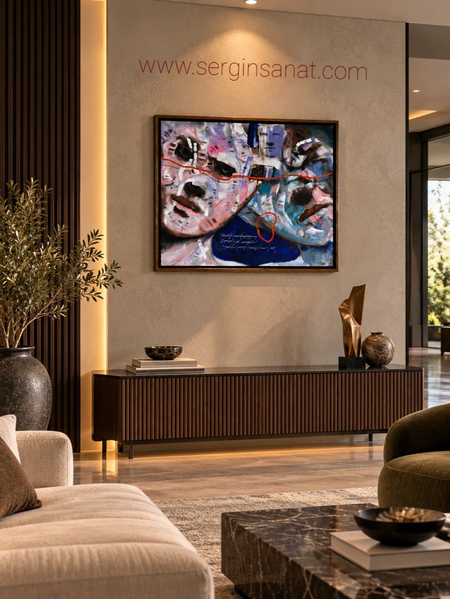 Müslüm TEKE, Tuval üzeri yağlı boya, 60 × 70 cm