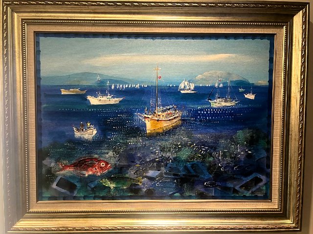 Mustafa PİLEVNELİ — Tuval üzeri yağlı boya, 50 × 70 cm, 