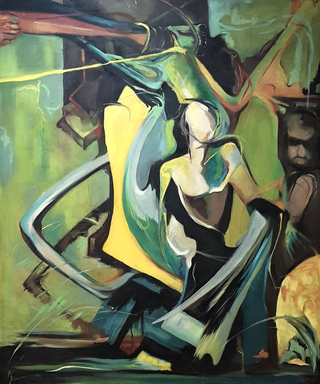 Mustafa YILDIZ — Tuval üzeri yağlı boya, 120 × 100 cm