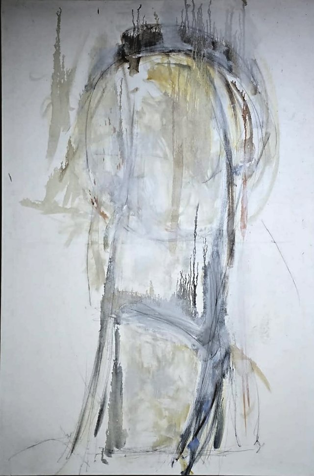 Nazlı GÜRLEK — Tuval üzeri yağlı boya, 150 × 100 cm