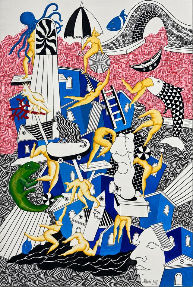 Necmi GÜRSELER — Tuval üzeri yağlı boya, 65 × 45 cm,