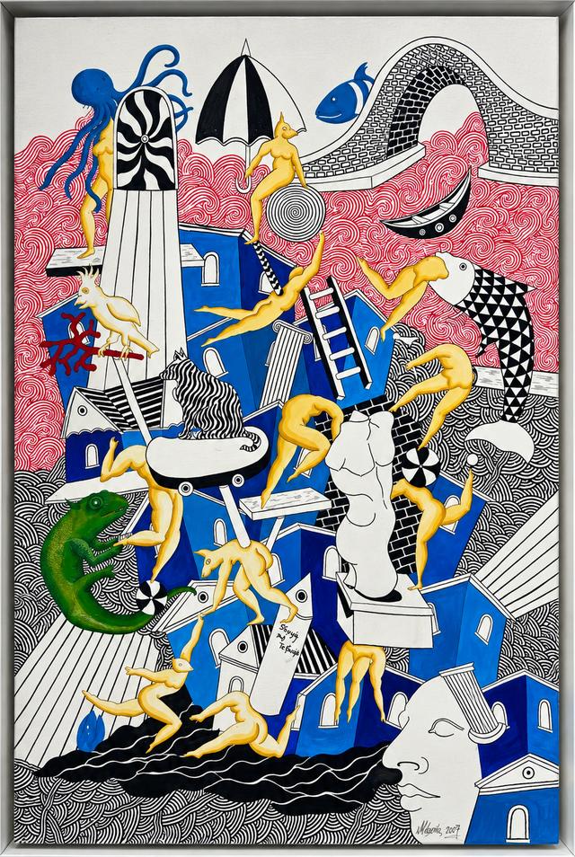 Necmi GÜRSELER — Tuval üzeri yağlı boya, 65 × 45 cm,