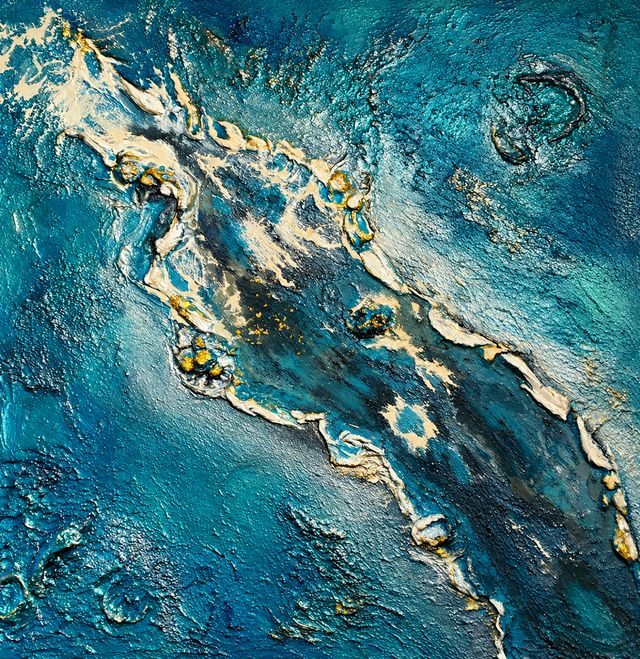 Nihan ÇAKIR — Tuval üzeri yağlı boya, 100 × 100 cm, 2022