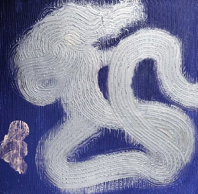 Ömer ULUÇ — Tuval üzeri yağlı boya, 80 × 80 cm