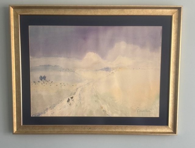 RAMBELBERG — Kâğıt üzerine karışık teknik, 60 × 85 cm,