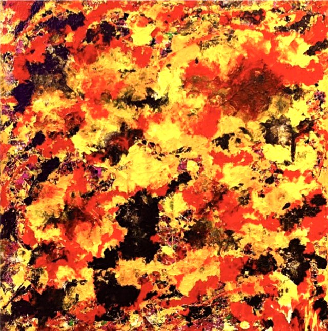 Rasin BERK — Tuval üzeri yağlı boya, 130 × 130 cm
