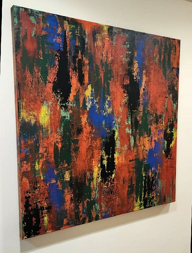 Sevgi ATAY — Tuval üzeri yağlı boya, 120 × 100 cm, 