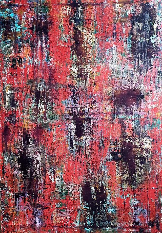 Sevgi ATAY — Tuval üzeri yağlı boya, 100 × 70 cm
