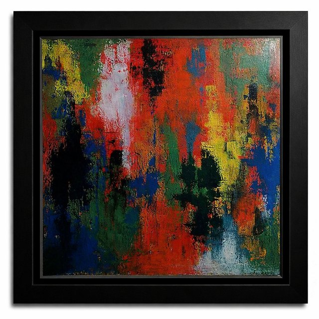 Sevgi ATAY — Tuval üzeri yağlı boya, 100 × 100 cm,