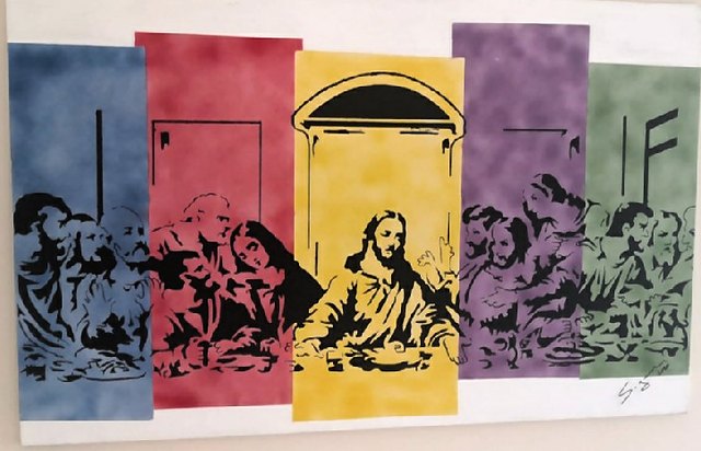 Sinan GÖNCÜ — Tuval üzeri akrilik, 90 × 142 cm, 