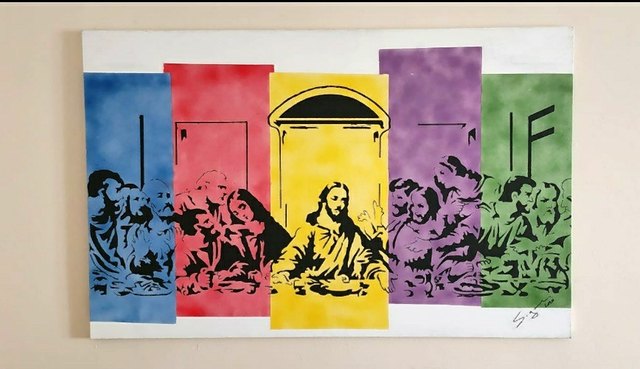 Sinan GÖNCÜ — Tuval üzeri akrilik, 90 × 142 cm, 