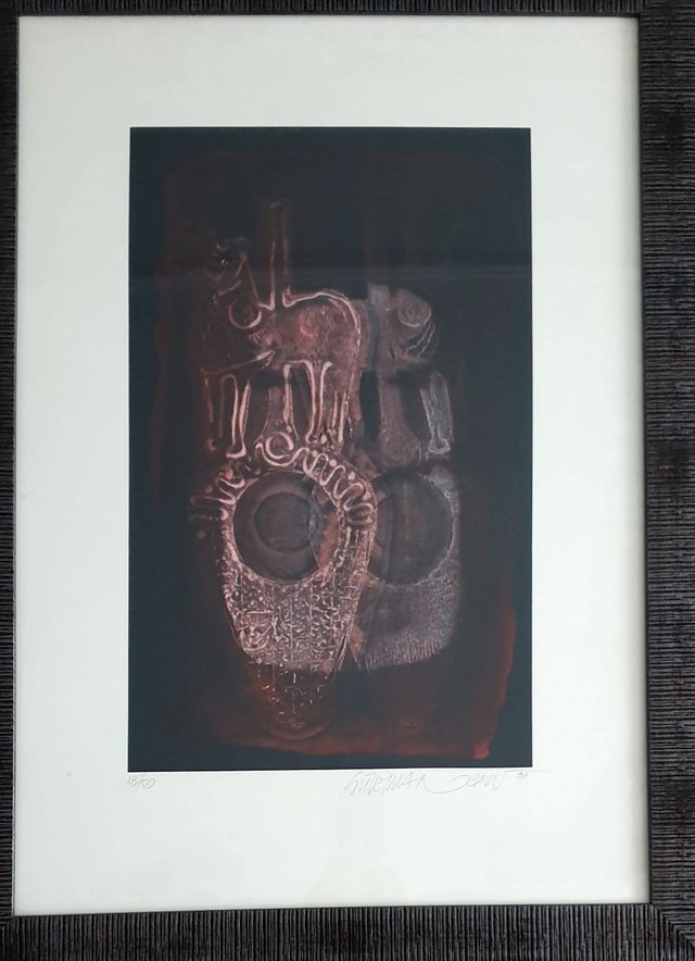 Süleyman Saim TEKCAN — Baskı / edisyon, 70 × 50 cm, 1989