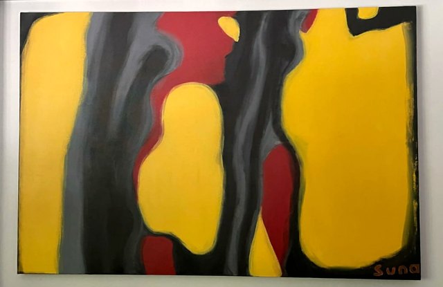 Suna ÖZKALAN — Tuval üzeri yağlı boya, 120 × 180 cm, 